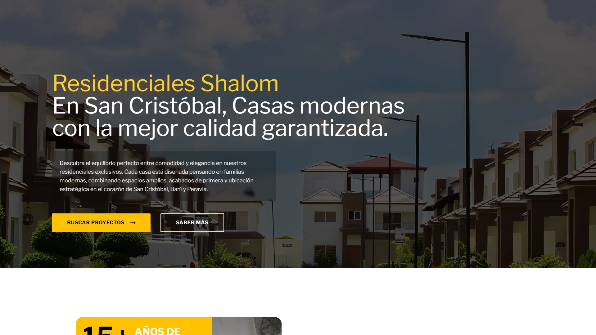 Página de inicio de Constructora Alcla