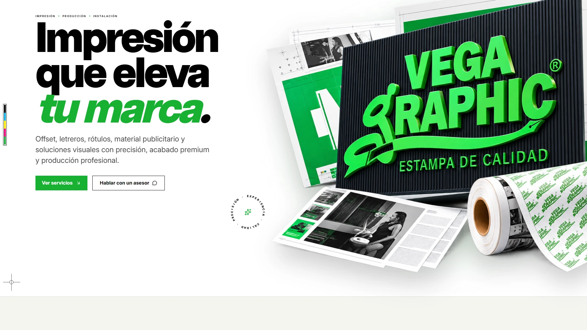 Página de inicio de Vega Graphic